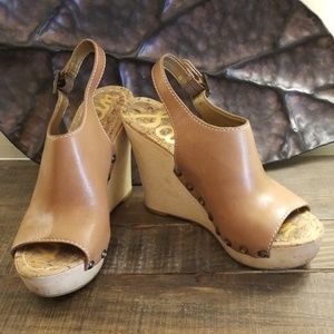 Sam Edelman | Camilla Leather Wedges | Sz 6.5M